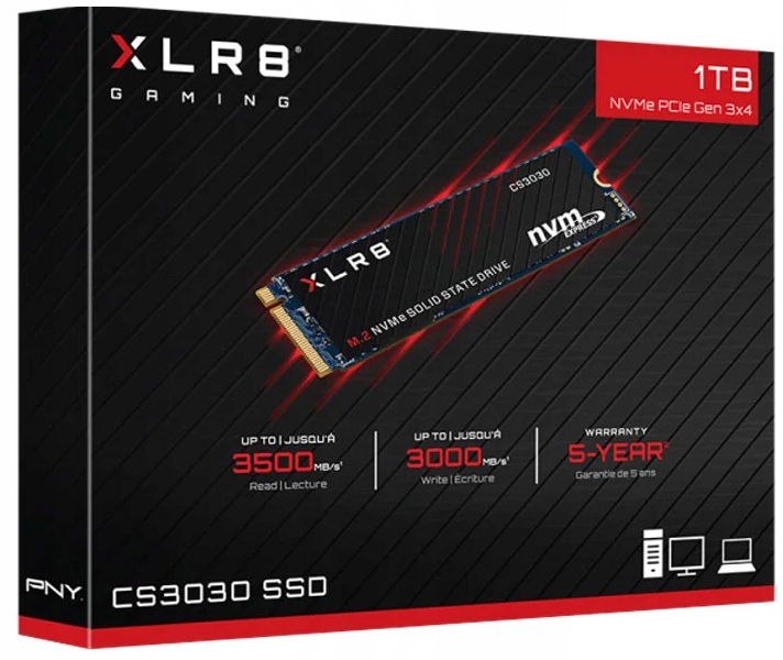 Pny 1TB M.2 PCIe NVMe XLR8 CS3030