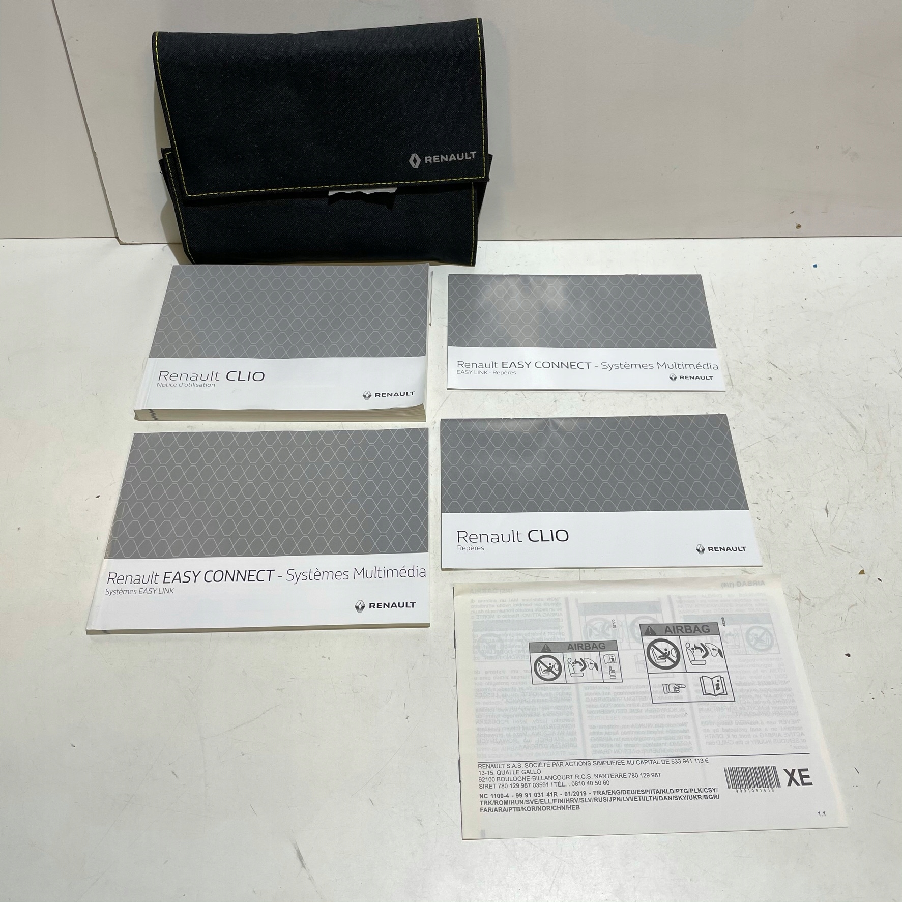 RENAULT CLIO V КЕРІВНИЦТВО КОРИСТУВАЧА КНИГА ПАПКА