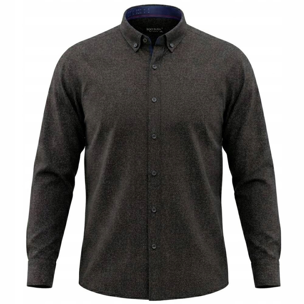 Ego Man košile pánská EGB-505-1 nadměrná velikost 4XL černá