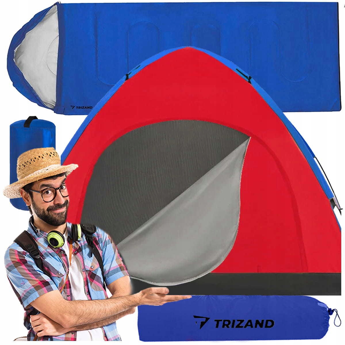 Stan 190x190 Rodinný Turistický Spací Pytel Mumie 2V1