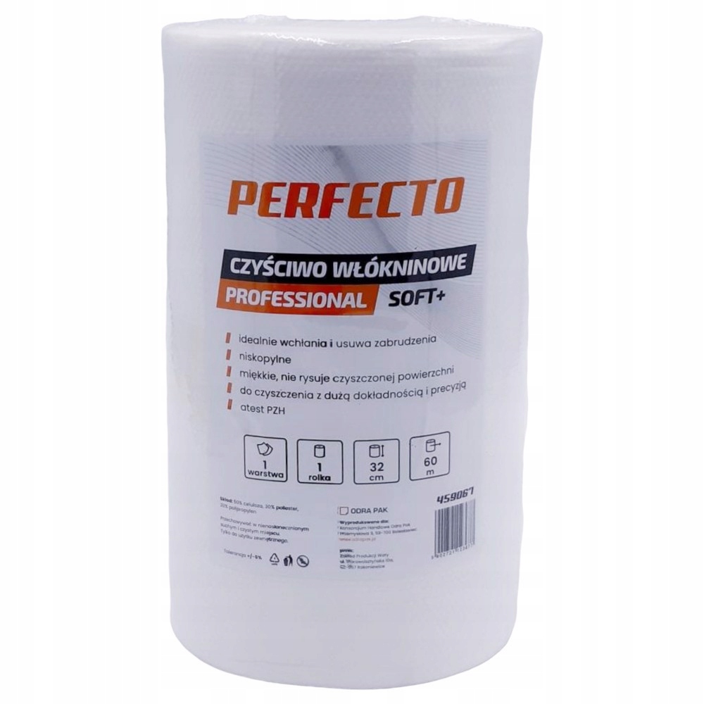 Levně Čisticí Utěrka Netkaná Textilie 32 CM X 60 Mb 154 Listů 60 G/M2 Nízkoprašná