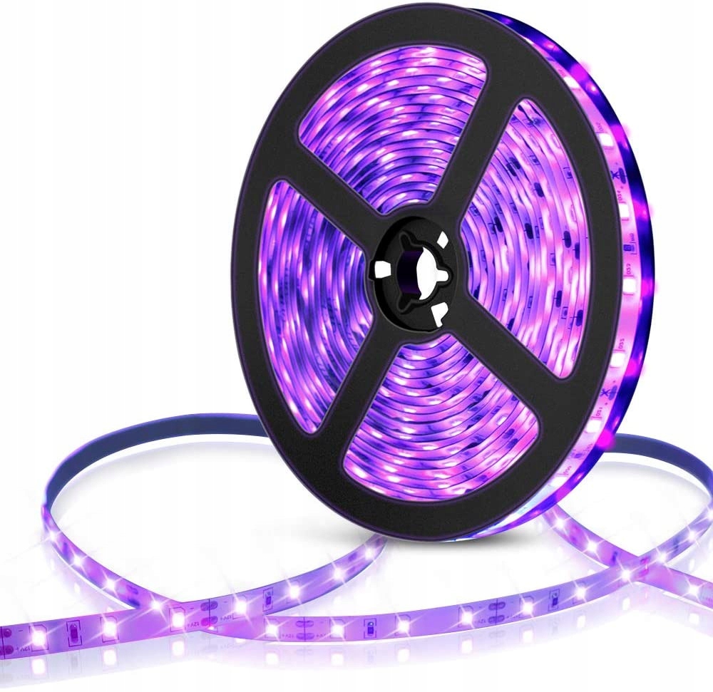 

Taśma led IP20 12V 2835 6W Uv ultrafiolet 1mb