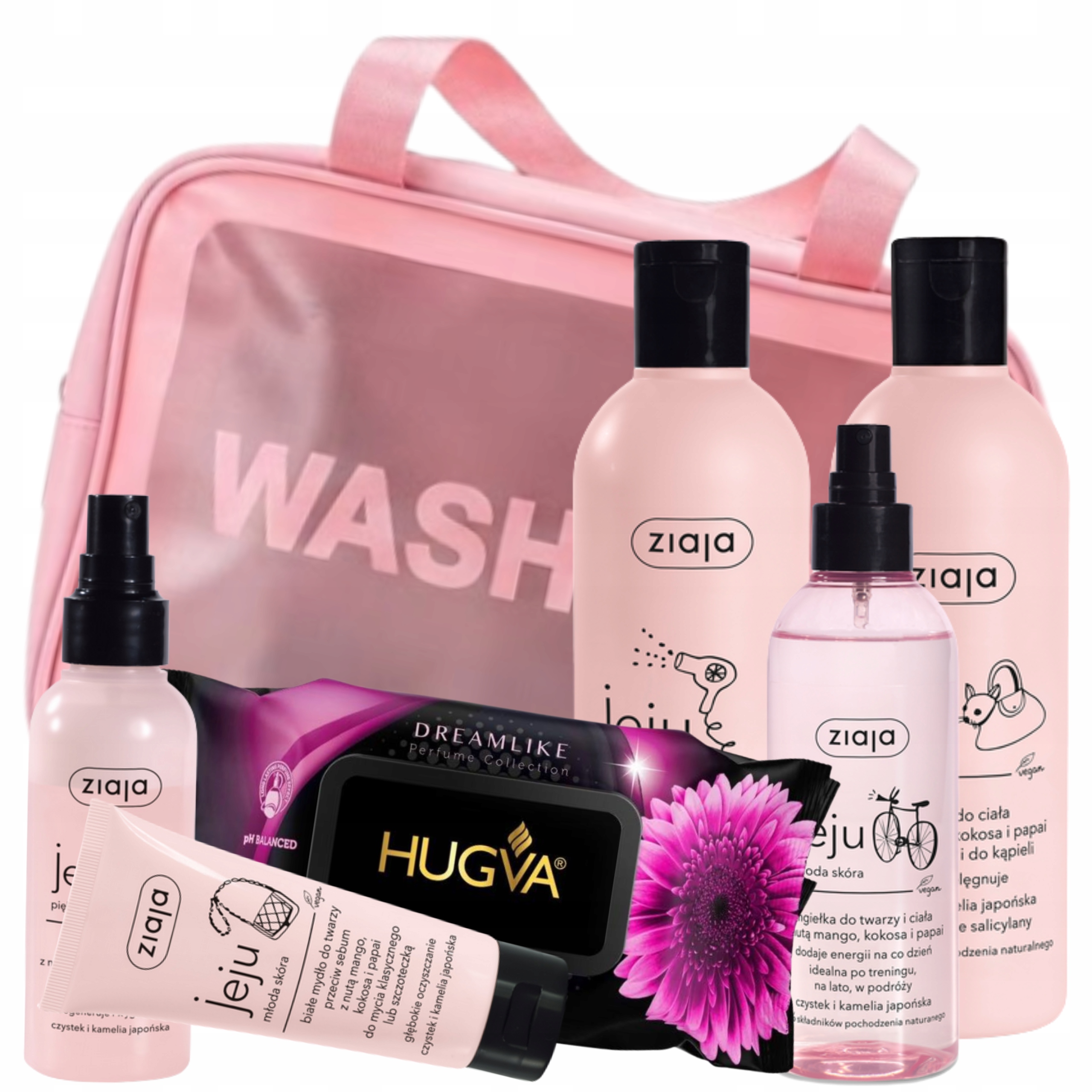 Ziaja Jeju Różowy Zestaw Kosmetyków dla młodej skóry Love Pink