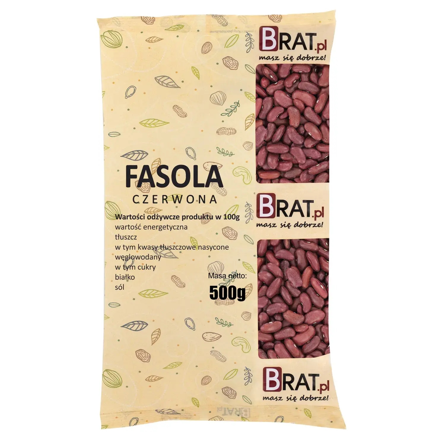Levně 5X Brat Červené fazole 500 g