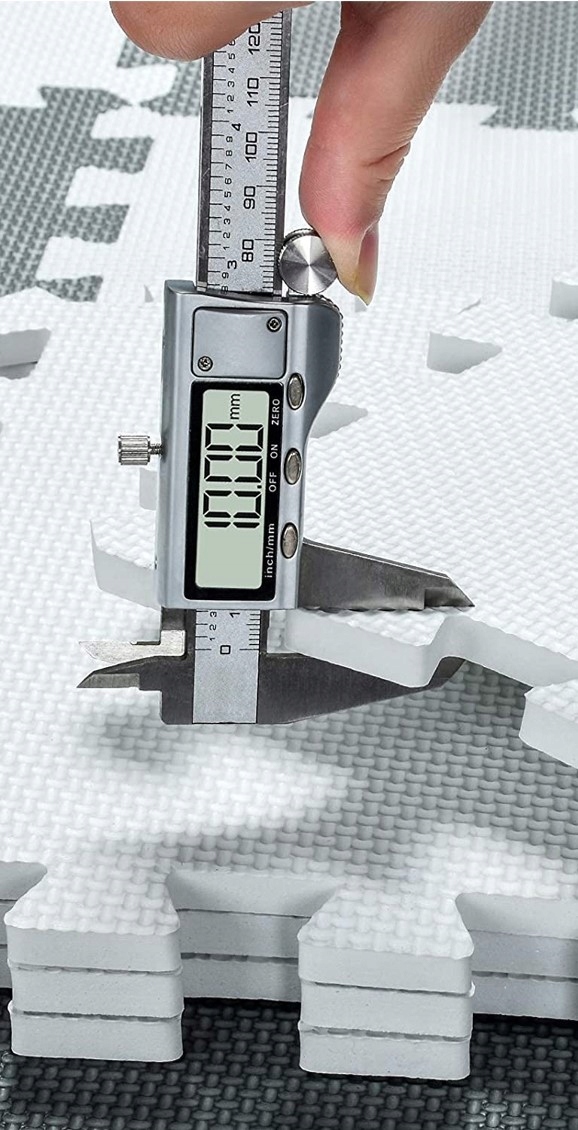 GRUBA MATA EDUKACYJNA puzzle PIANKOWE 16szt + obrzeża XXL Materiał pianka