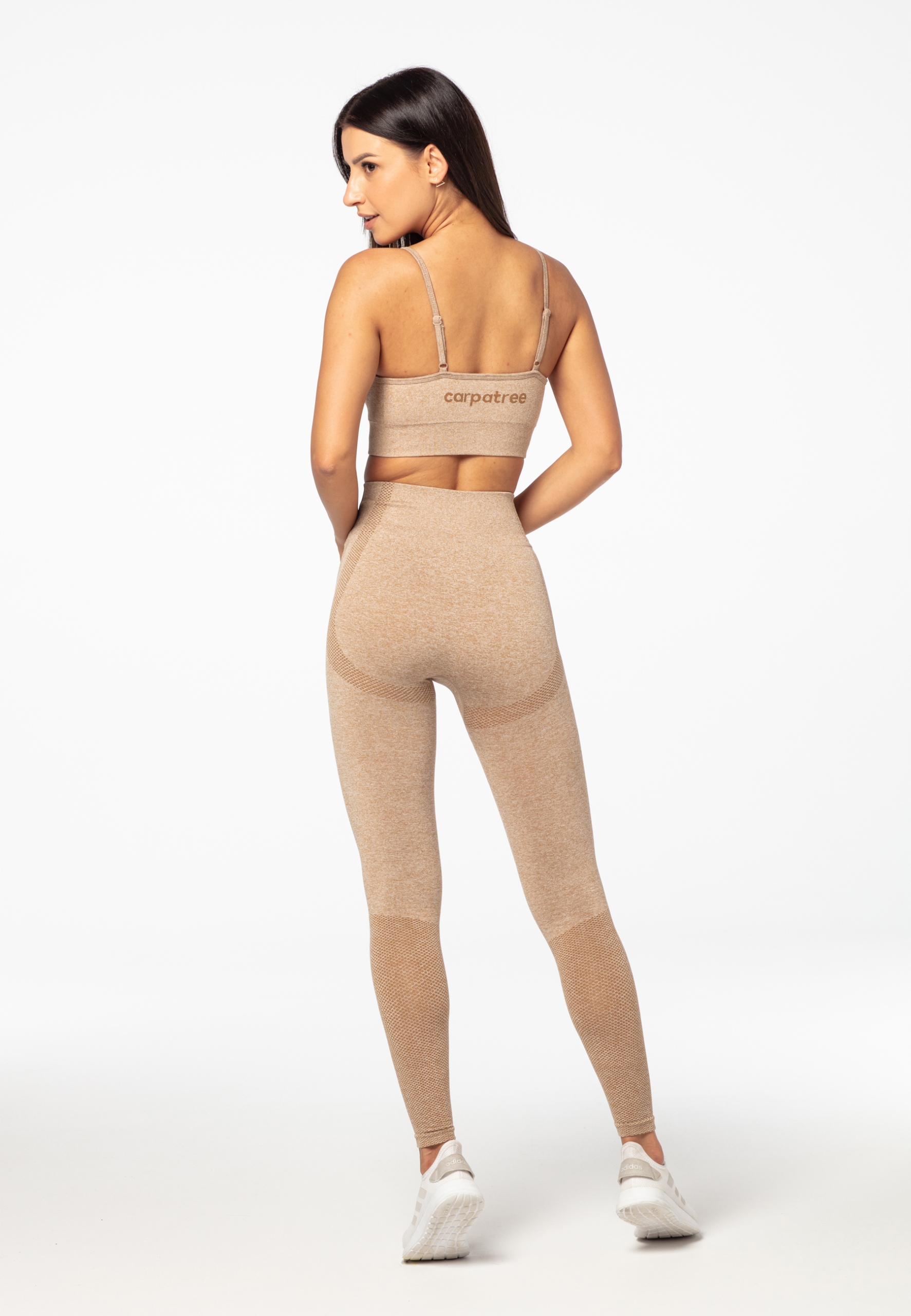 Legginsy damskie beżowe wysoki stan bezszwowe S EAN (GTIN) 5903845492427