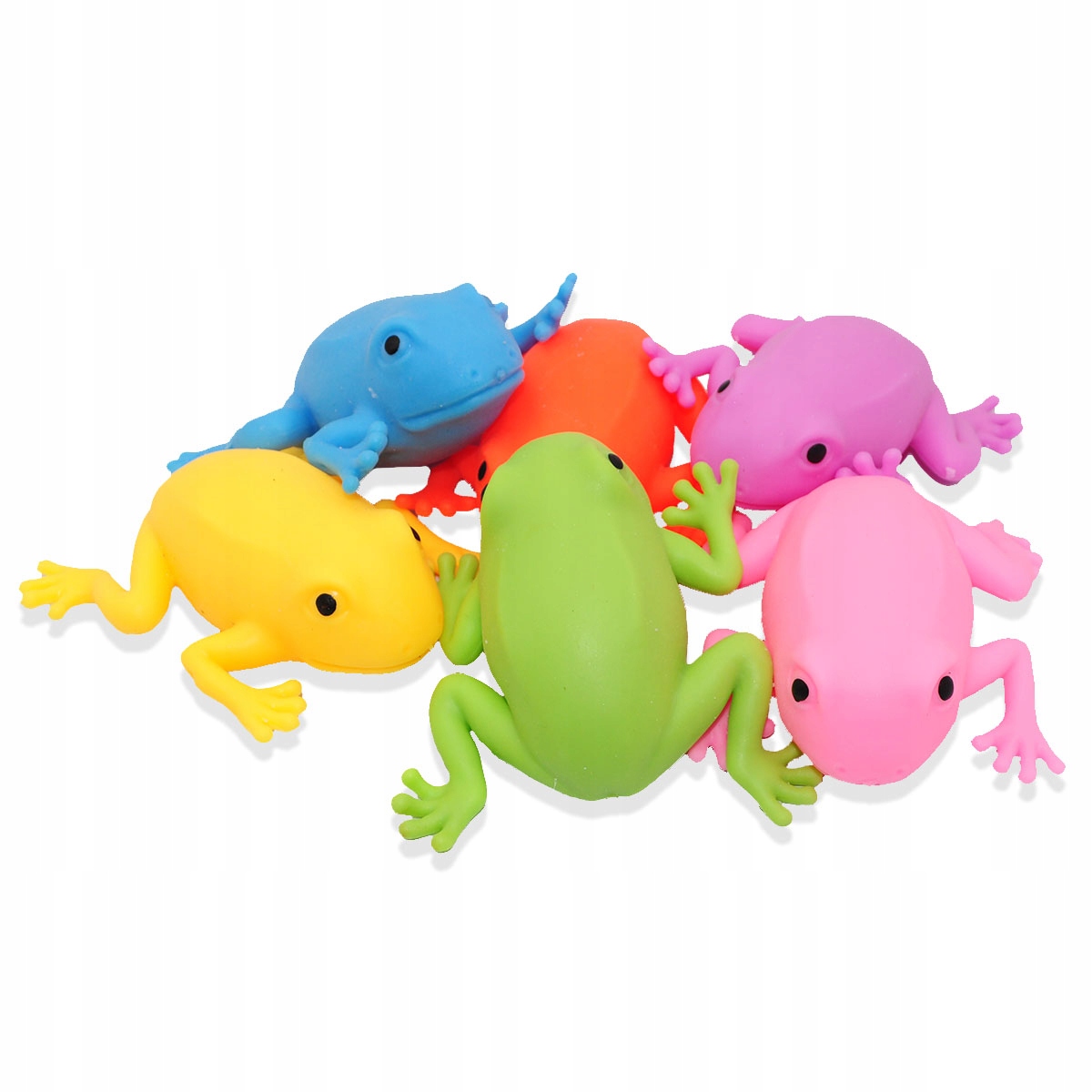 GNIOTEK ŻELOWY ŻABA KOLOROWA ANTYSTRESOWA SENSORYCZNA SQUISH PRANK ŻART Marka Perfect
