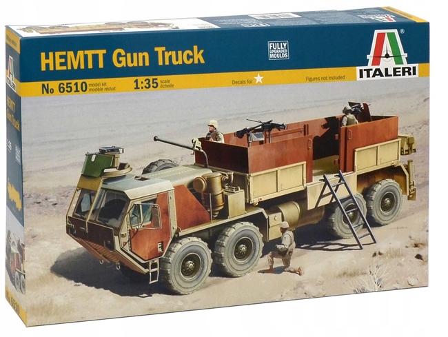 Italeri 6510 Hemtt Gun Truck MV Měřítko 1/35 Hobby Plastová sada Novinka