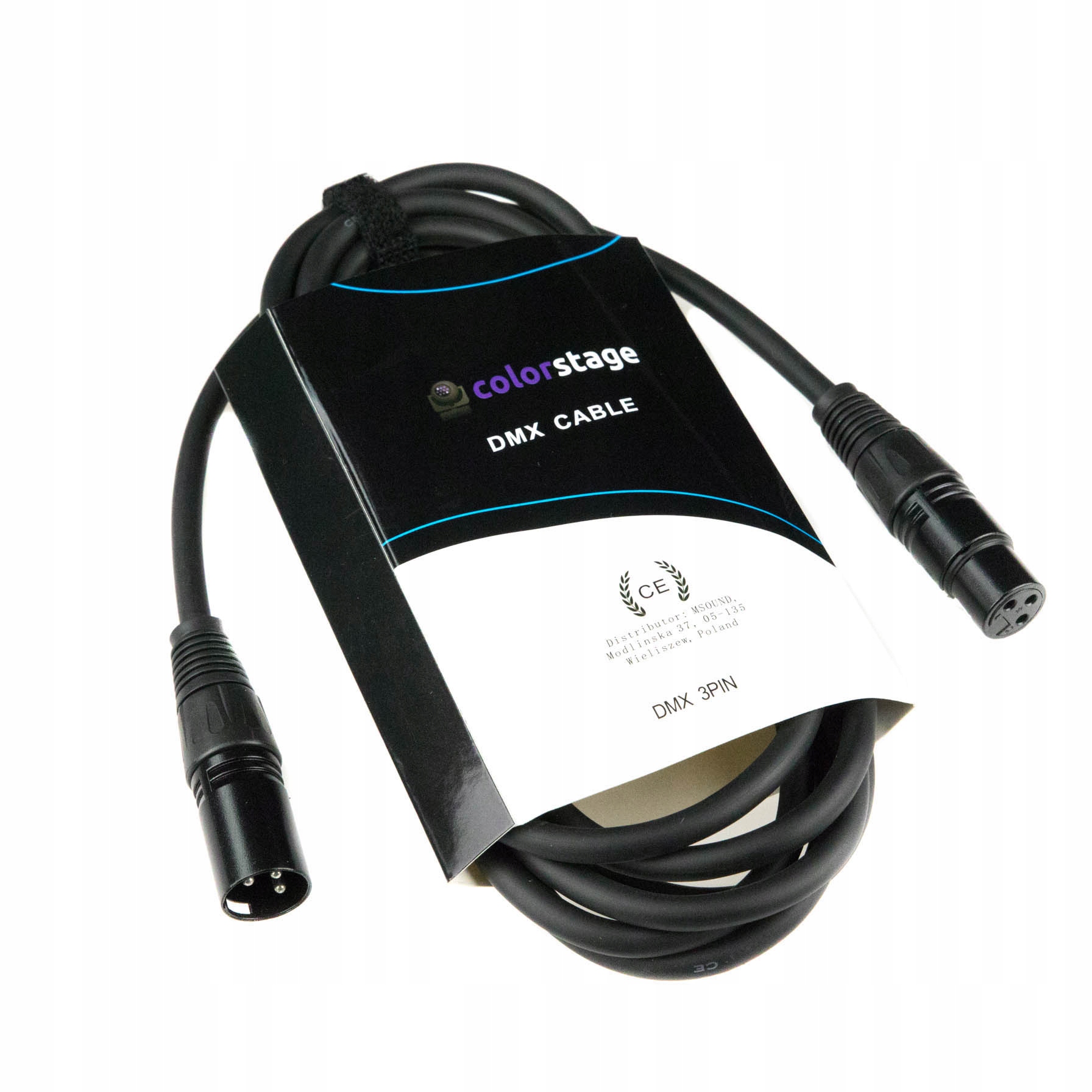 KABEL COLORSTAGE CABLE DMX 5m 3 pin 110 OHM