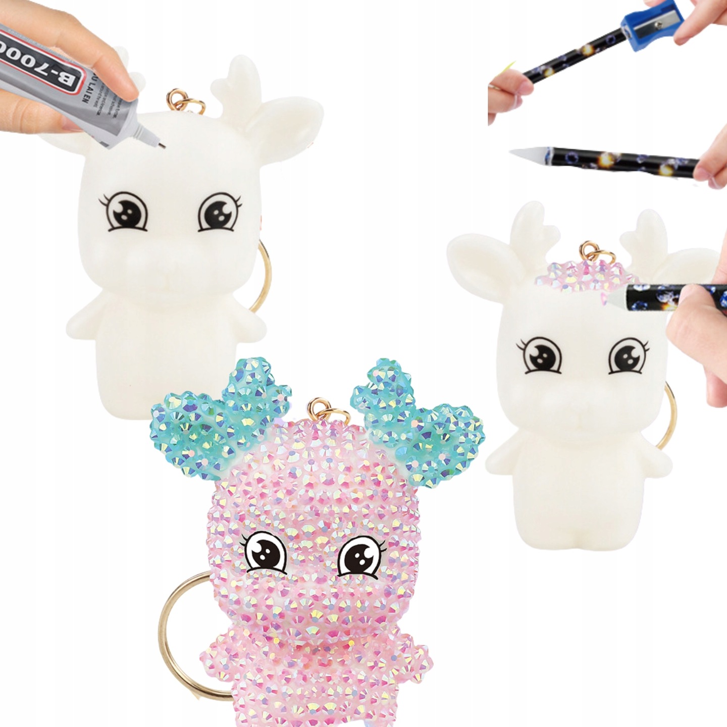 ZESTAW ARTYSTYCZNY WYKLEJANKA MALOWANIE DIAMENTAMI RĘKODZIEŁO KREATYWNE DIY Marka inna