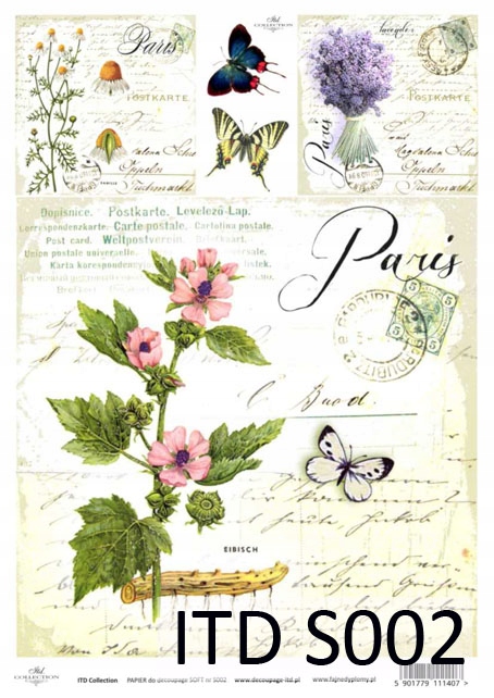 Papier Soft S0002 cienki A4 decoupage