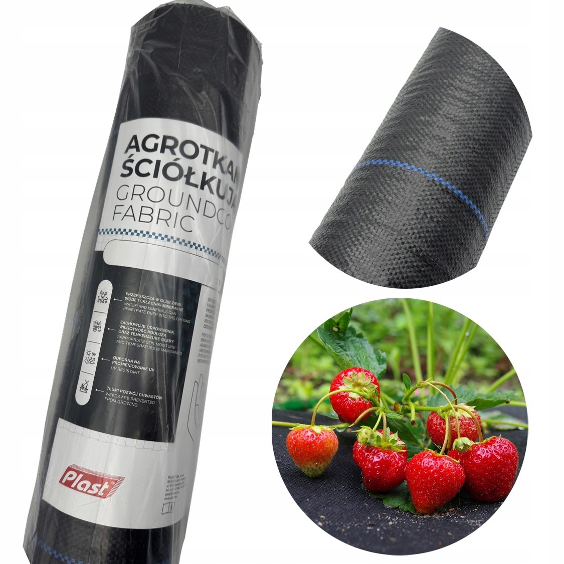 Agrotkanina Antichvastová mulčovací podložka Černá role 3,2 m x 100 m 50 g/m2