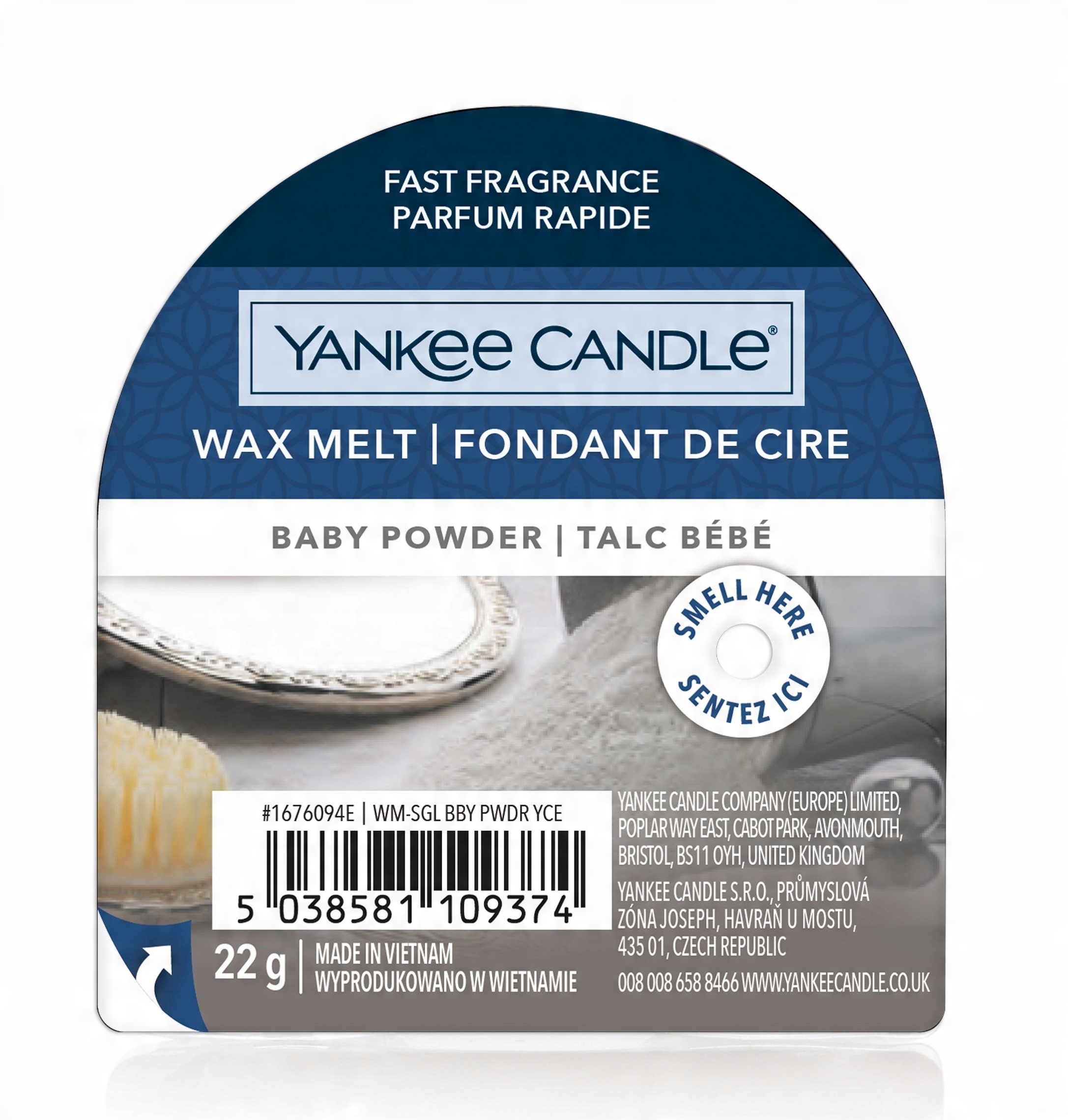 

Yankee Candle pachnący wosk Baby Powder