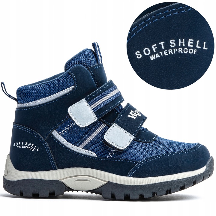 Buty sportowe Wodoodporne dziecięce Ocieplane Soft Shell Rzepy Wojtyłko 31