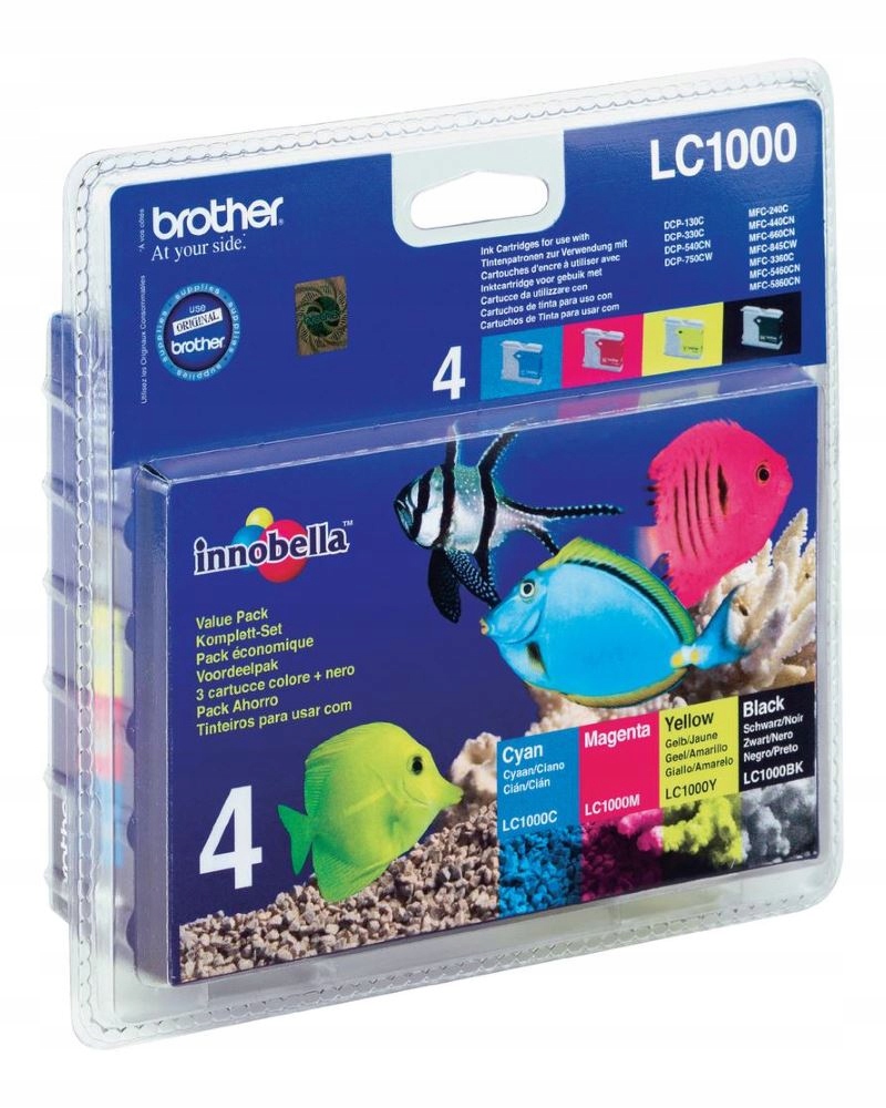 Brother inkoustová náplň LC-1000 Valbp/ multipack/ Černá tři barvy