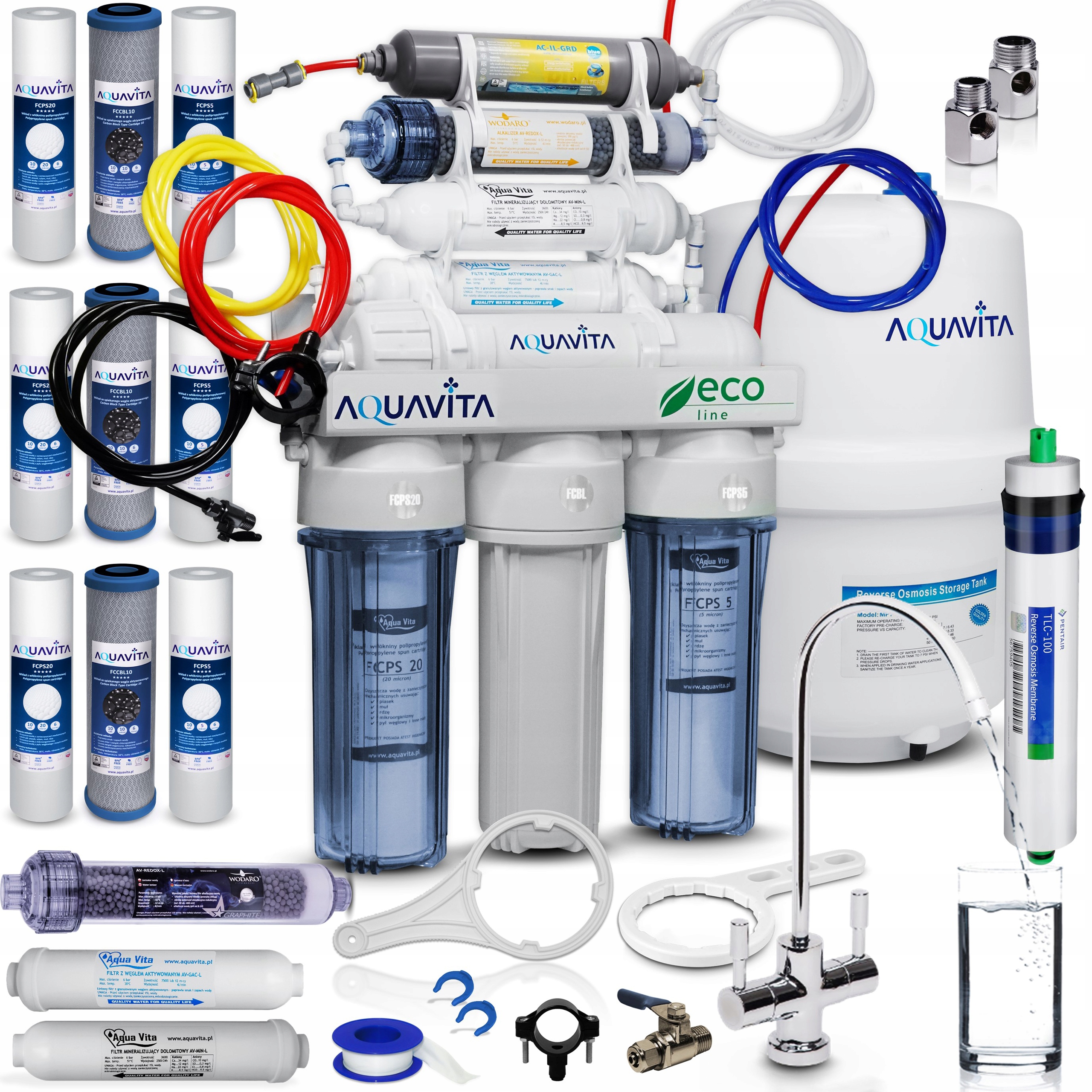 

RO8 Filtr Do Wody Osmoza Jonizator Strukturyzator