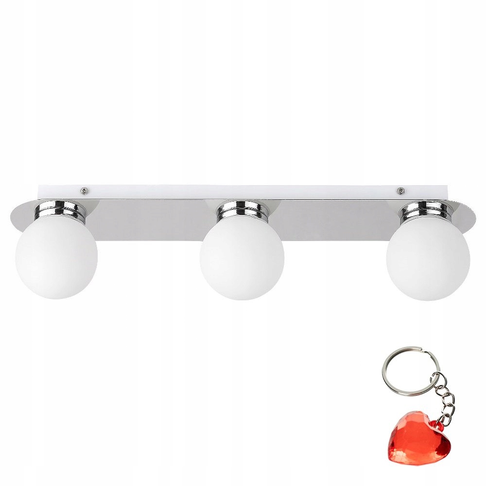 Stropní svítidlo trojitá do koupelny, skleněné koule Becca 2112 Rabalux