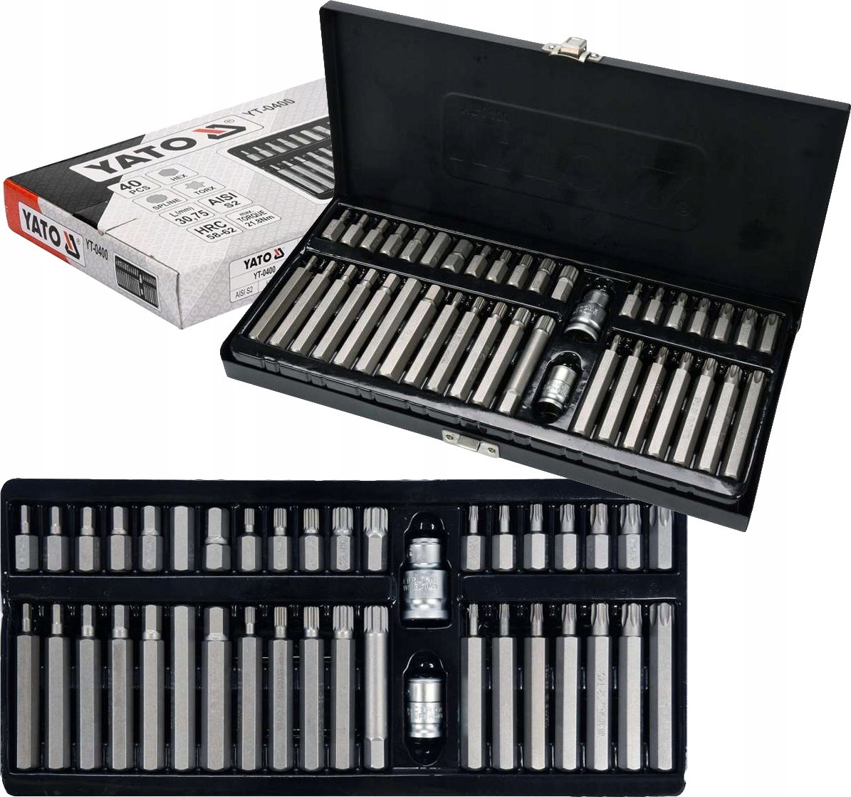 

Yato Zestaw Bitów YT-0400 Imbus Torx Spline 40PCS