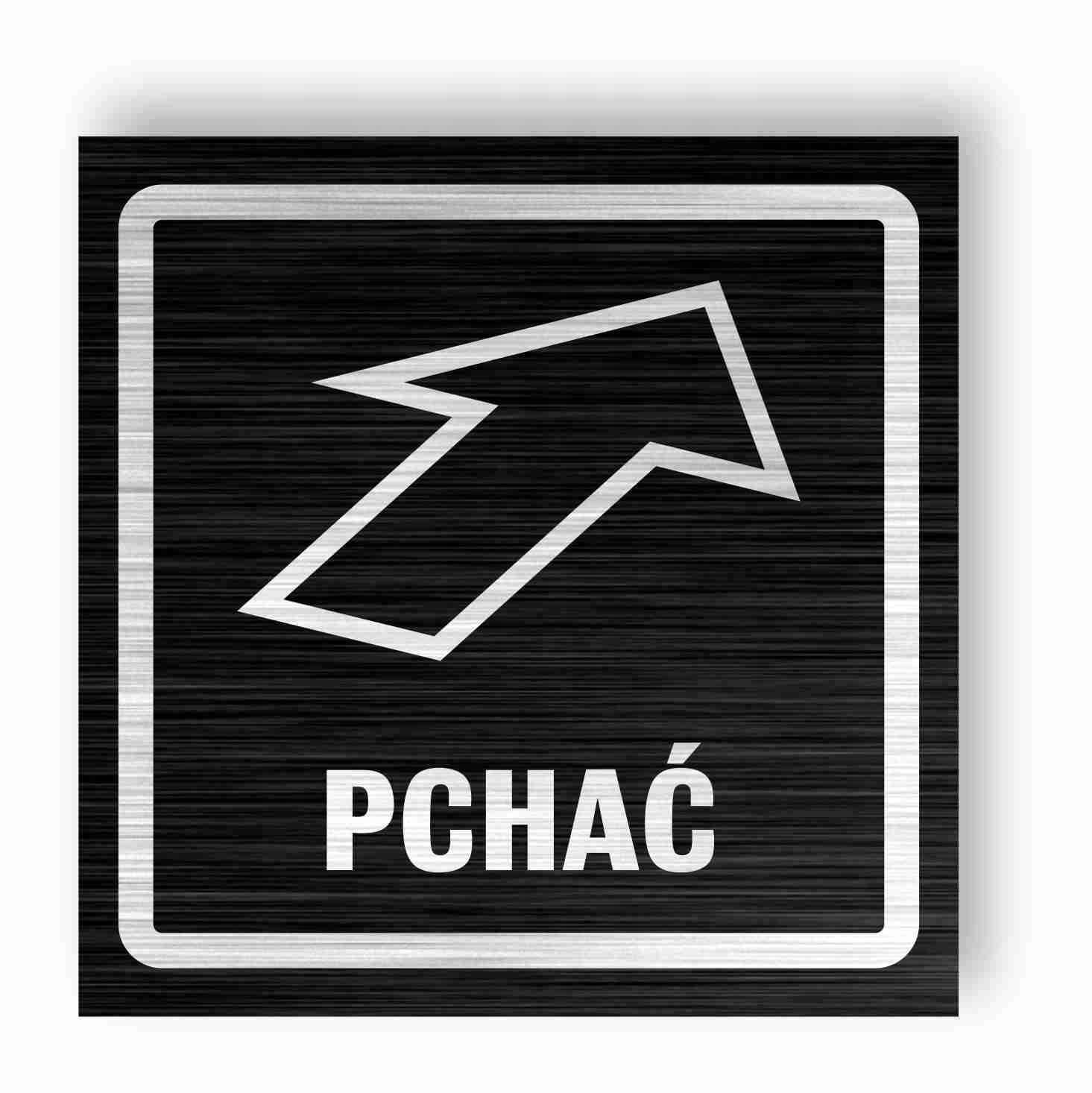 

Tabliczka Pchać 10x10 cm Dibond Uv