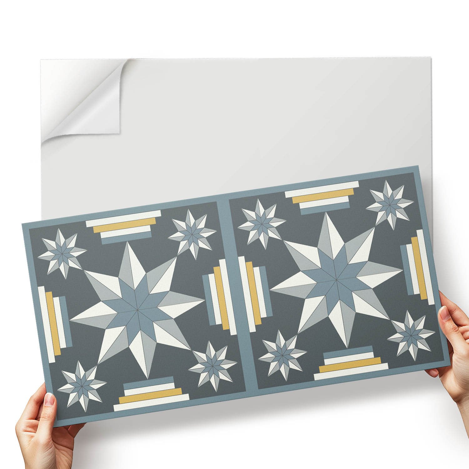 Vinylové dlaždice Podlahové obdélníkové uspořádání hvězdných vzorů 6x60x30 cm