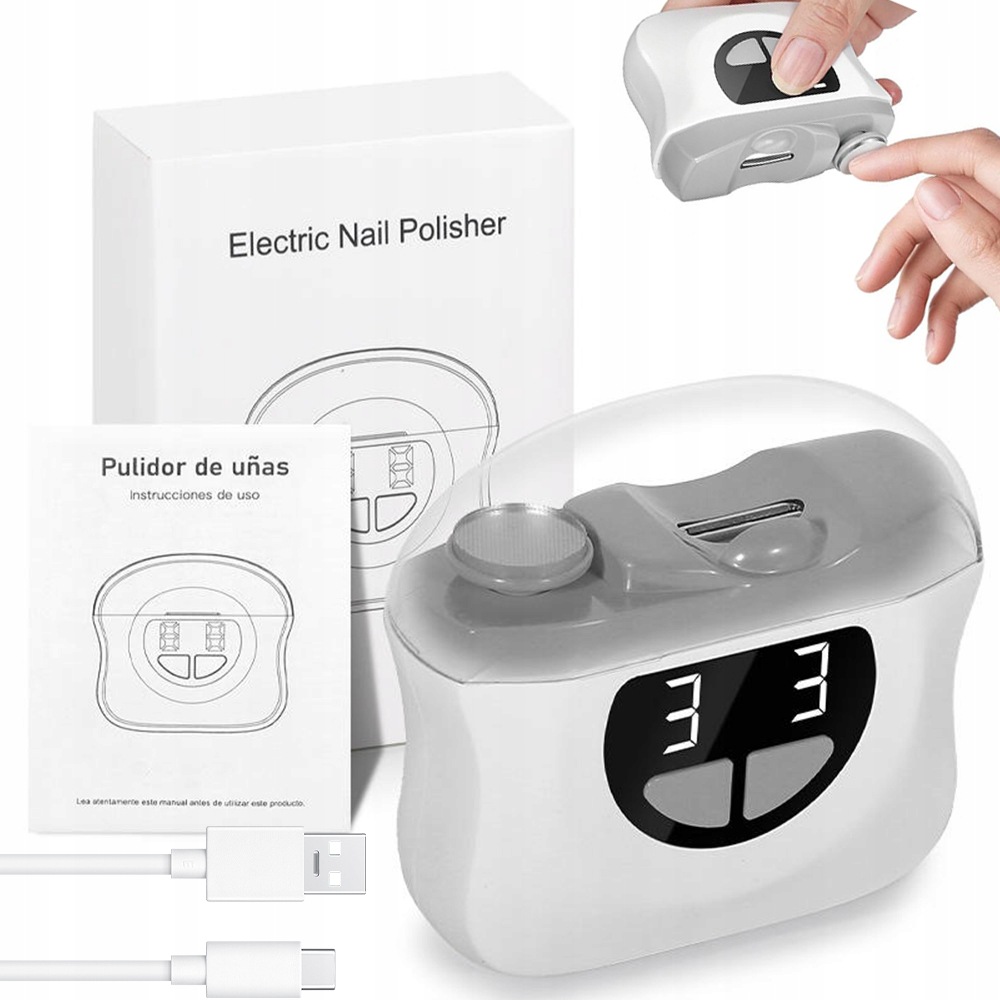 Mini Elektrický Kleštičky Na Nehty Led 3 Rychlosti Pro Cestování I Doma
