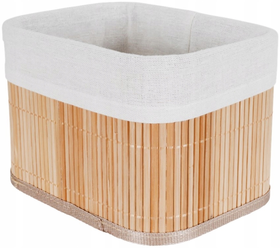

Koszyk Bambusowy Organizer Pudełko Łazienkowy Kosz