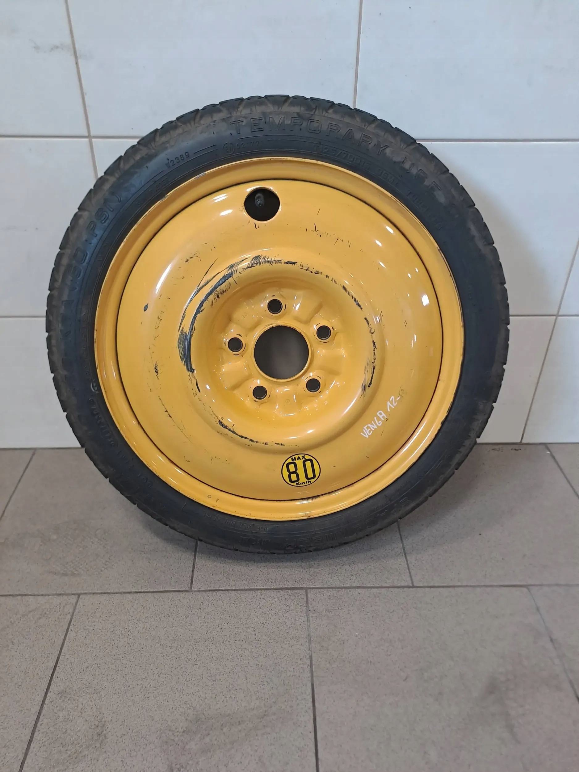 KIA VENGA KOŁO ZAPASOWE OPONA T125/70D16 FELGA J16X4T