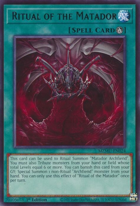 Yu-Gi-Oh! TCG: Ritual of the Matador (MZMU)