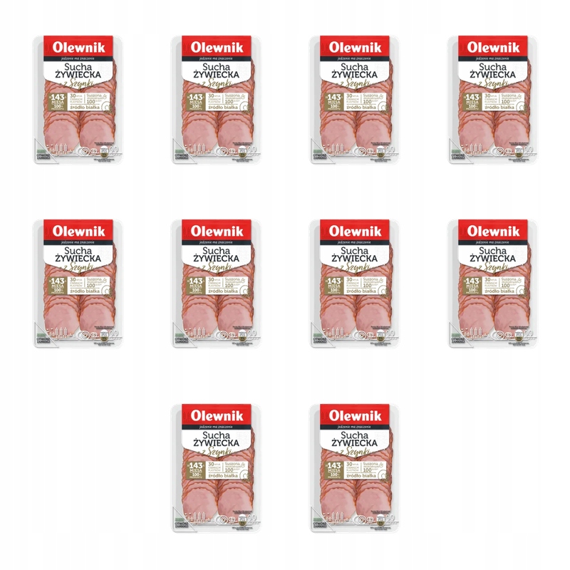 Suchá žitná šunka 80 g plátky Olewnik X10