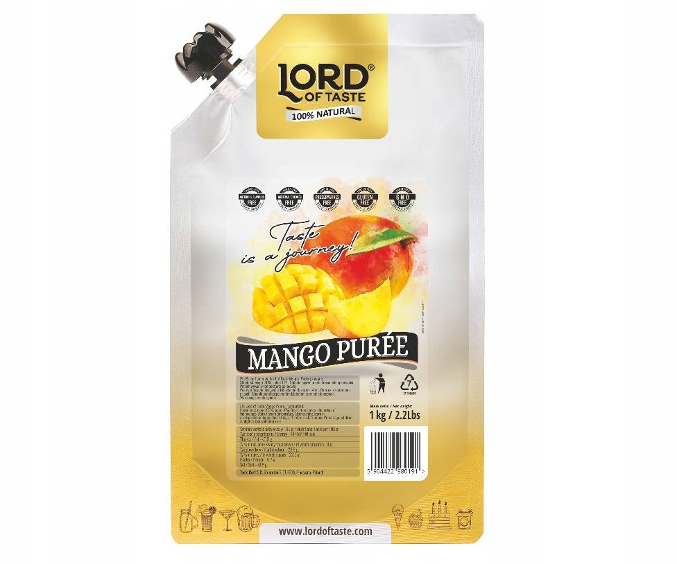 Puree owocowe Lord of Taste - Mango 1kg