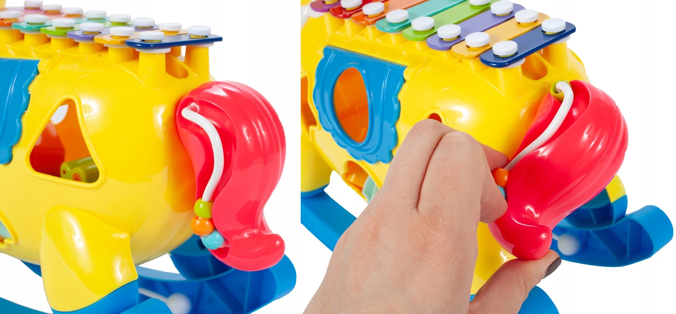 KONIK INTERAKTYWNY SORTER CYMBAŁKI ŚWIATŁO DŹWIĘK Szerokość produktu 31 cm