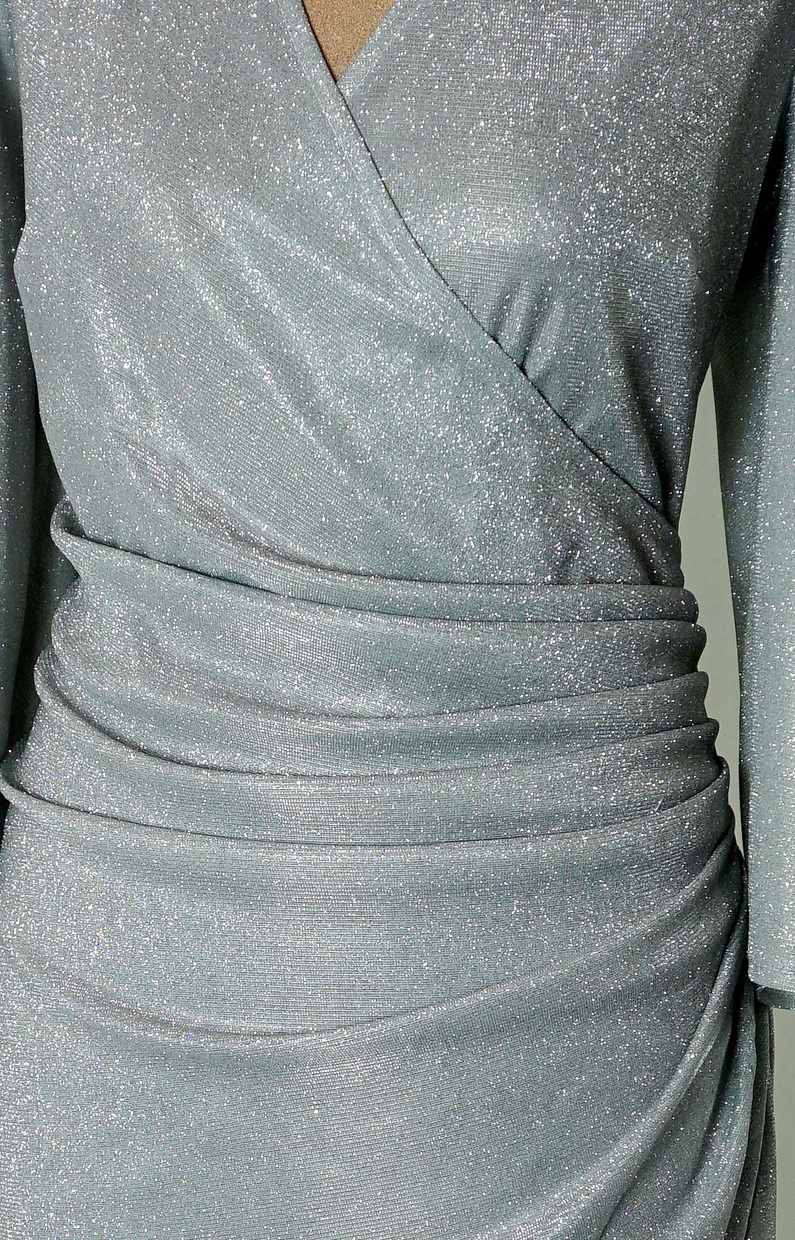 SUKIENKA WIZYTOWA KRÓTKA Z BROKATEM r. 42 Model MODEL 6 BROKAT