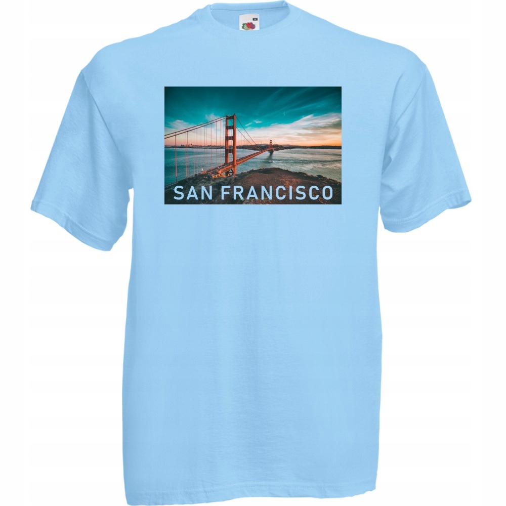 

Koszulka miasto San Francisco Usa S błękitna