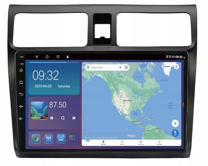 Rádio Navigácia Gps Suzuki Swift 2004-2010 Carplay Wifi Usb 2GB 64GB