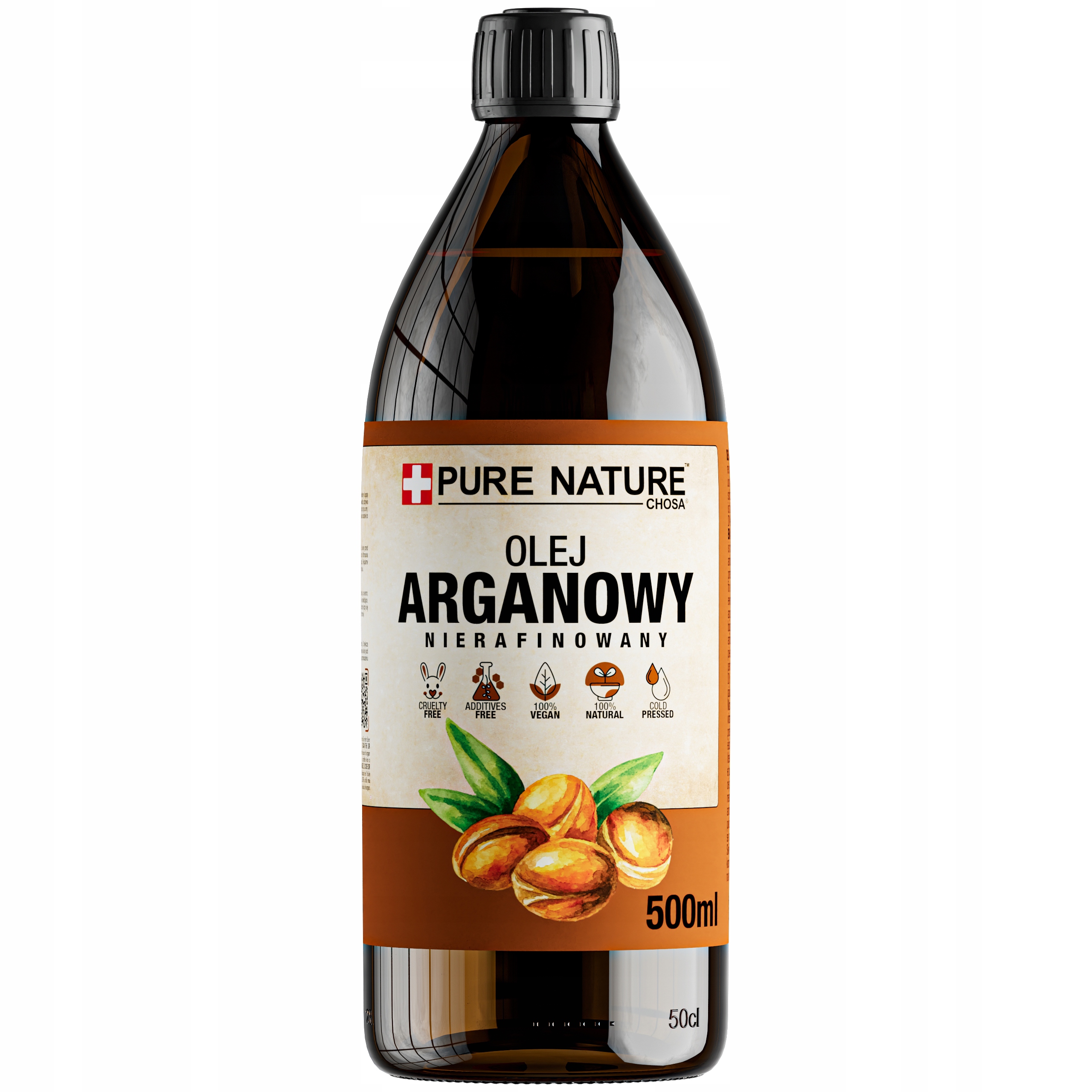 Arganový Olej 0,5L Na Vlasy Maroko Nerafinovaný Za Studena Lisovaný 500 ml