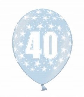

balon 40 urodziny, dekoracja, 40 Lat!