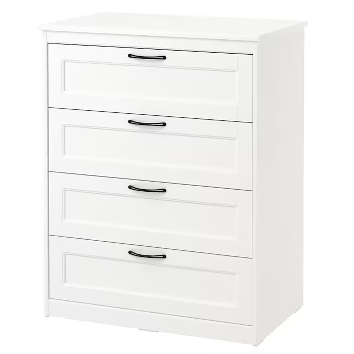 Ikea Songesand Komoda 4 szuflady biały 82x104 cm