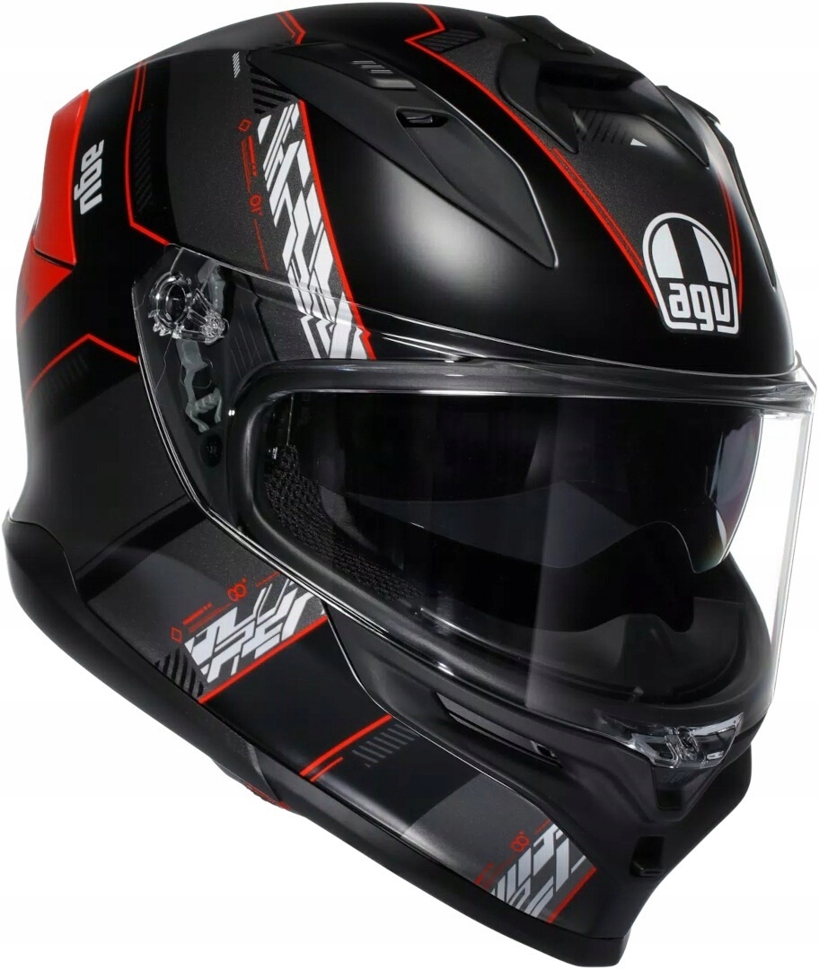 Integrálna motocyklová prilba Agv K7 Mplk Kyber Mat čierno-červená M