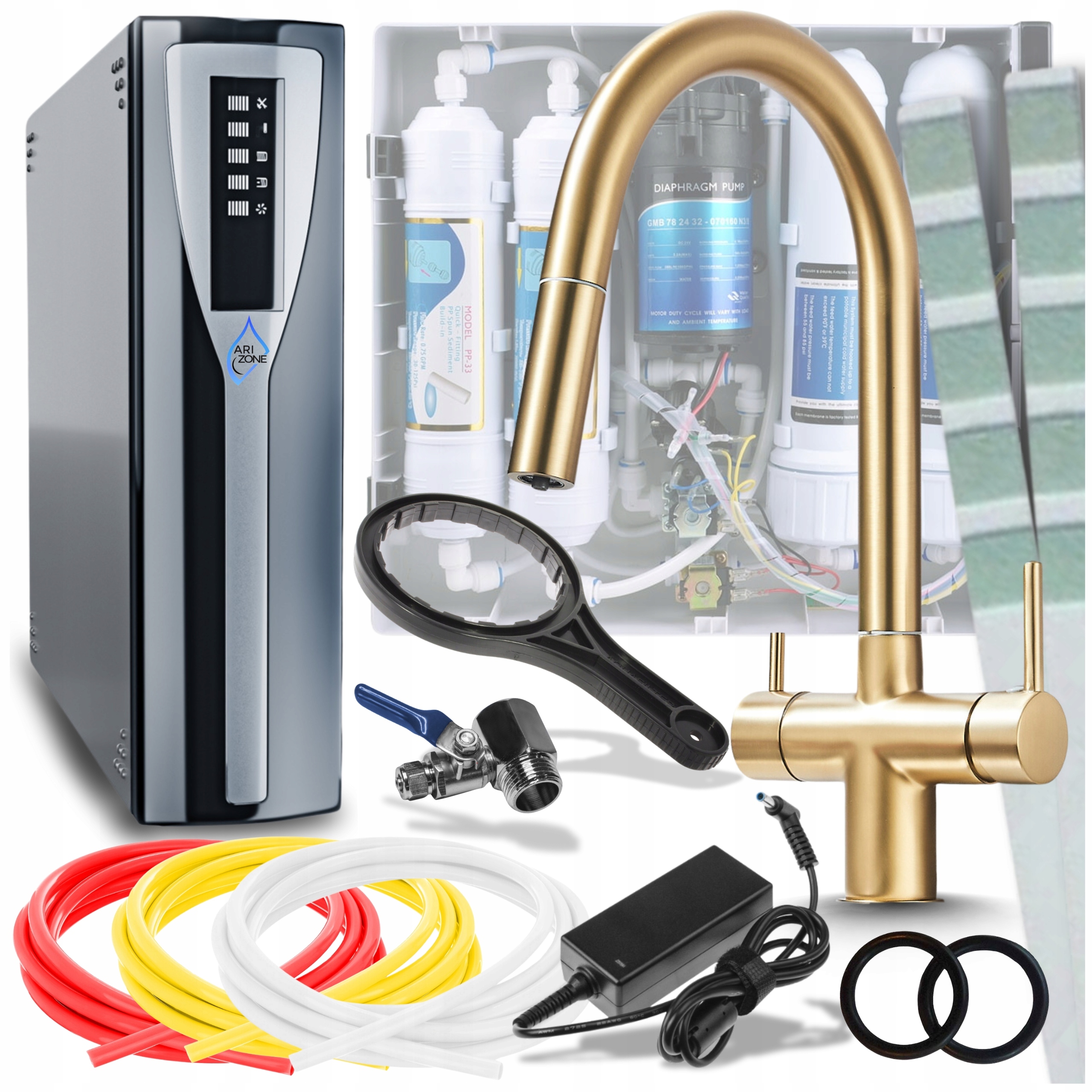 Filtr na pitnou vodu Systém změkčování čištění pod Dřez Set Baterie