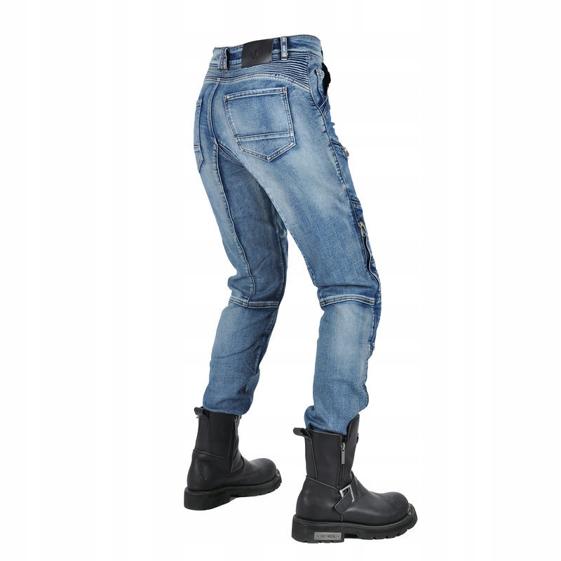 JEANSY MOTOCYKLOWE SOLIDNE SPODNIE DŻINSY MOTOR Rozmiar S