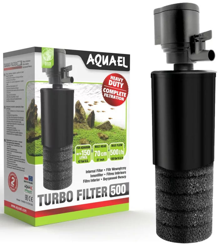 Turbo 500 filtr wewnętrzny do akwarium do 150 L Aquael 1 sztuka
