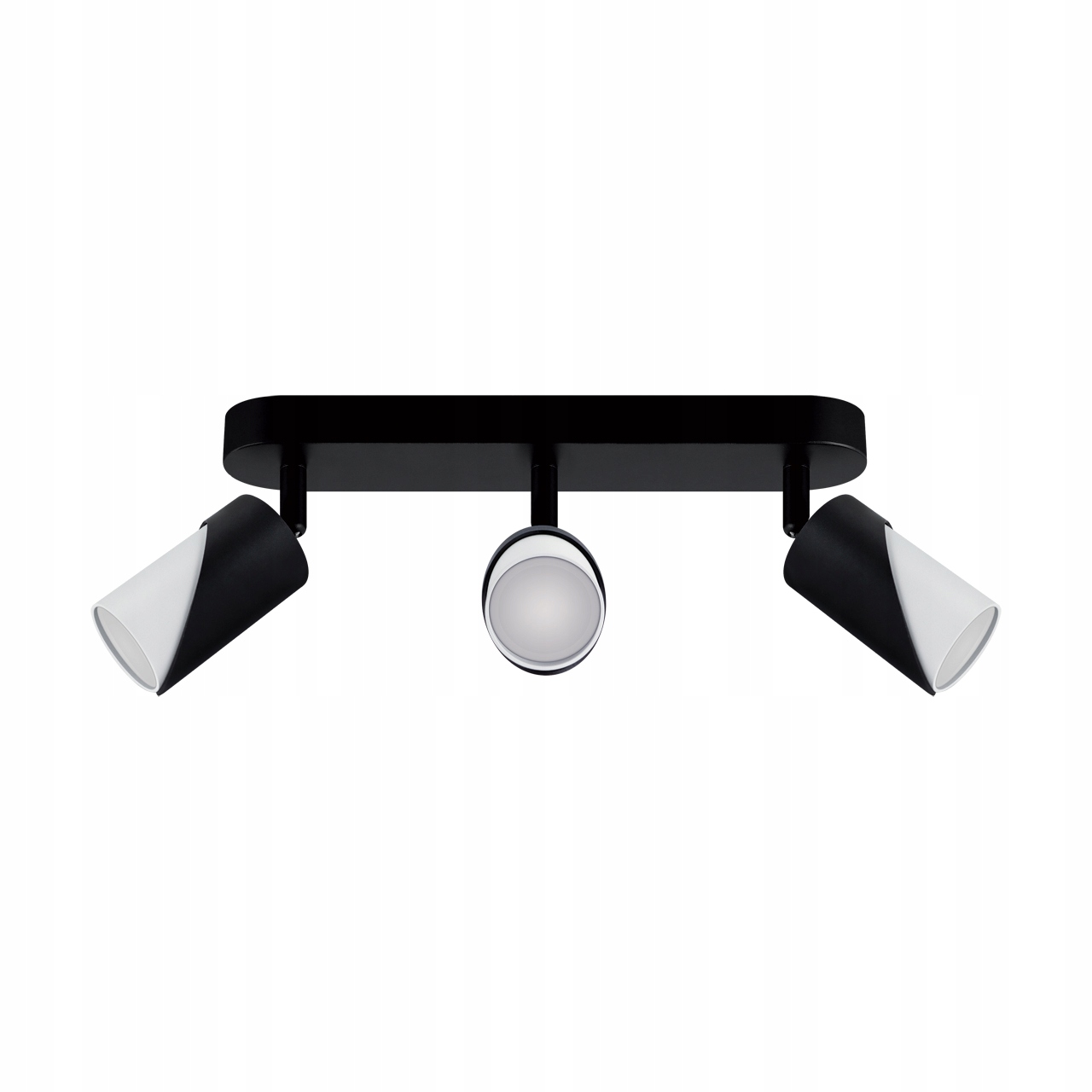 Nástěnné a stropní svítidlo spot Zebra Spt GU10 3L černé/bílé