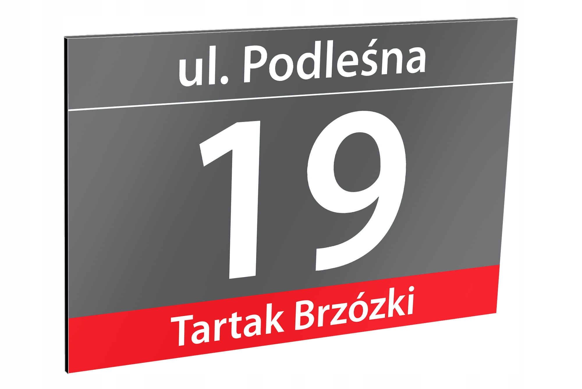 Tablica adresowa z numerem domu 40 x 30 cm