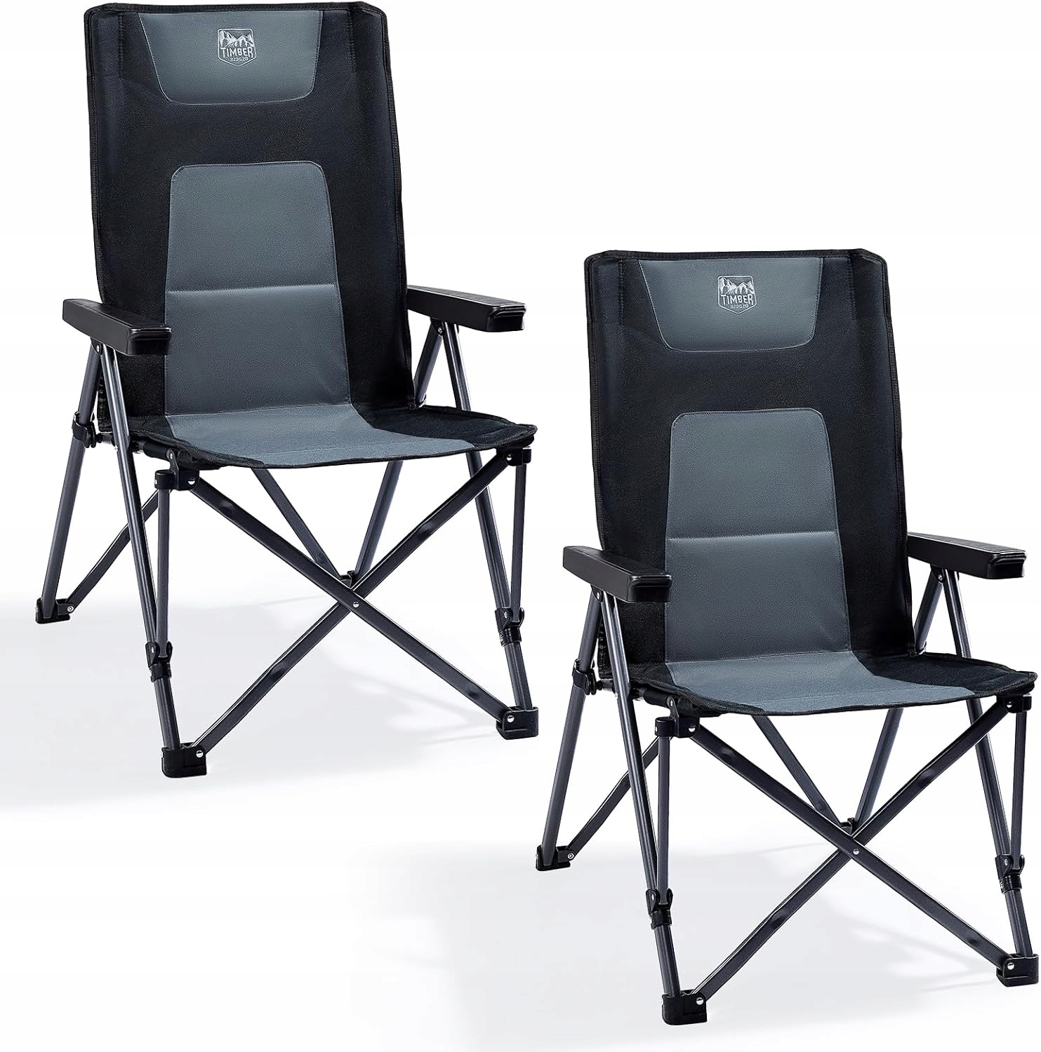 Turistická židle s opěradlem Timber Ridge EU-FC-280-BLK-2P černá