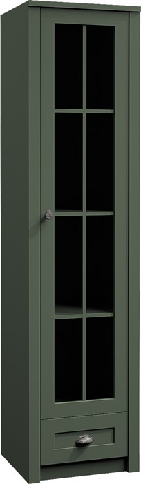 Witryna kredens z półkami Prowansja W1S GREEN