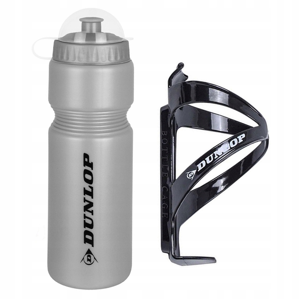 BIDON ROWEROWY DUNLOP 750ml + KOSZYK Kod producenta Szary
