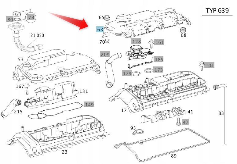 Kryt Mercedes Vito A6460163224