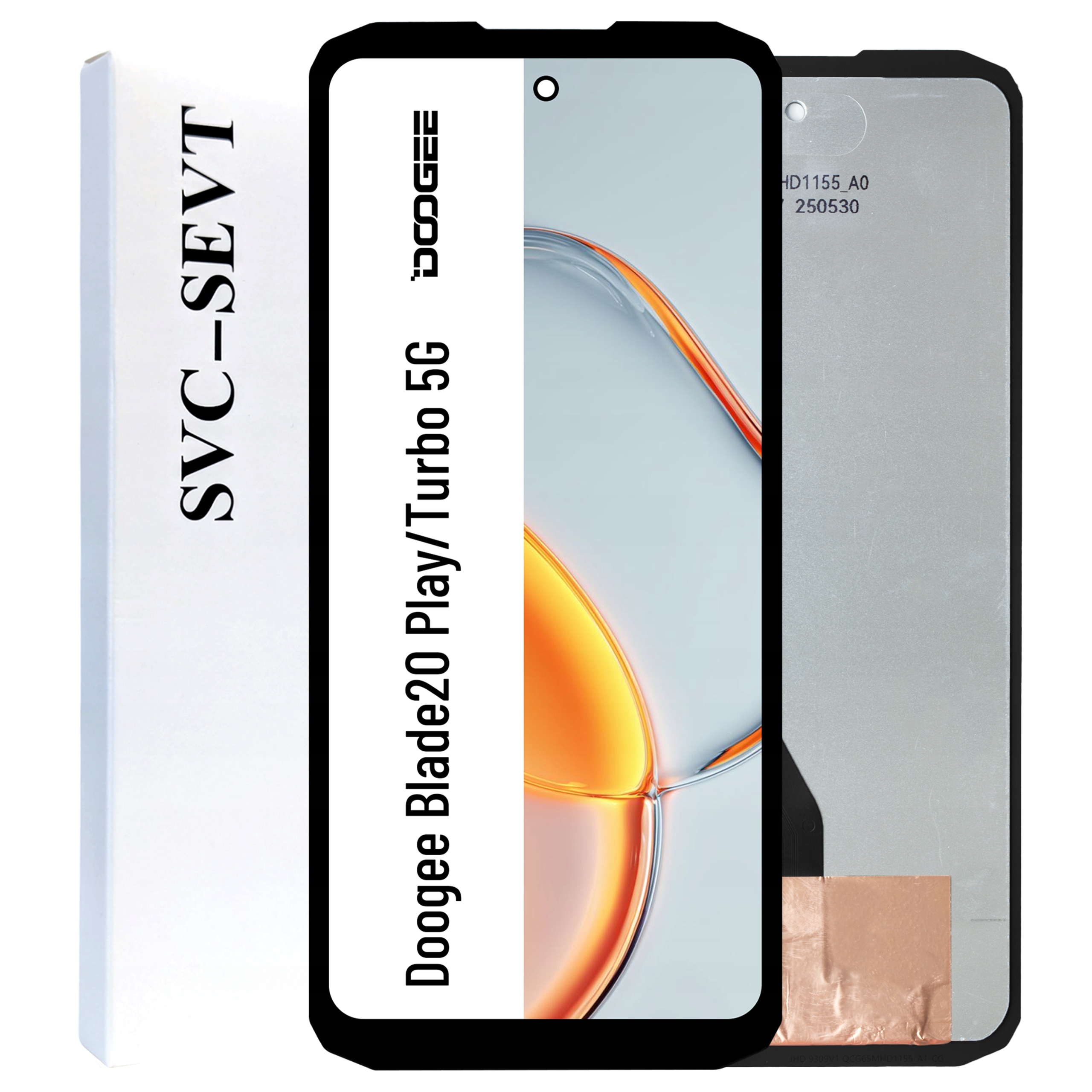 Ips LCD displej pro Doogee Blade20 Play 5G, Turbo 5G Originál Zila Obrazovka