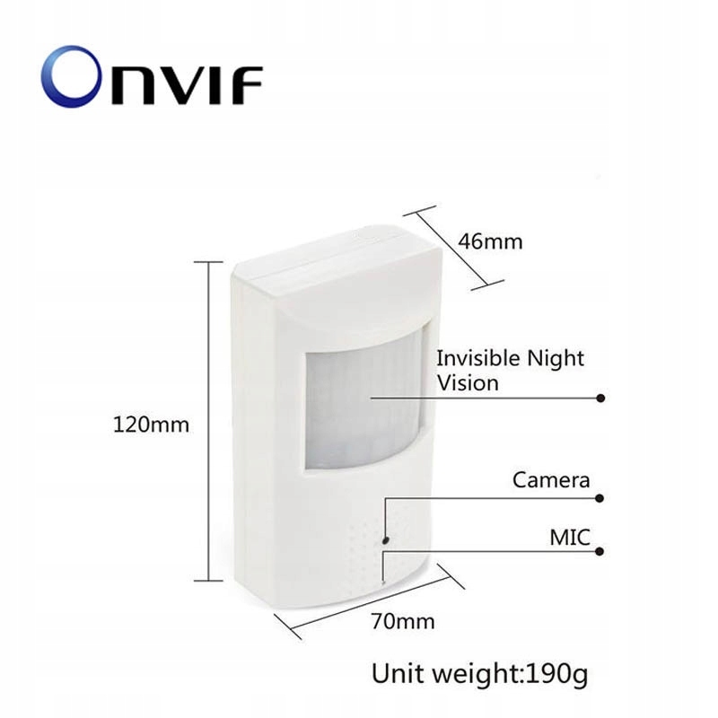 Kamera IP ukryta w obudowie czujnika 2MPX + AUDIO Model IP919