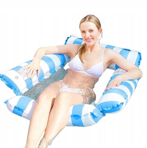 Materac Dmuchany Plażowy Do Wody Na Basen Do Pływania Opalania Leżak Wodny